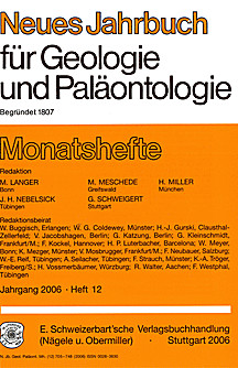 Cover image of: Neues Jahrbuch für Geologie und Paläontologie - Monatshefte