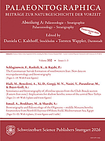 Cover image of: Palaeontographica Abteilung A