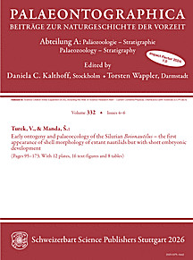 Cover image of: Palaeontographica Abteilung A