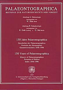 Cover image of: 150 Years of Palaeontographica. History, Portraits of Editors, Index 1846-1996.
