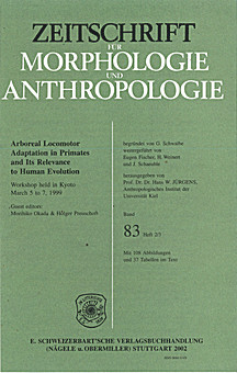 Cover image of: Zeitschrift für Morphologie und Anthropologie
