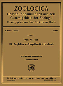 Cover image of: The amphibia and reptiles of Greece