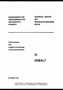 Image de couverture de: Cobalt: Demand, supply and resources