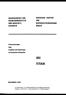Image de couverture de: Titanium: Demand, supply and resources