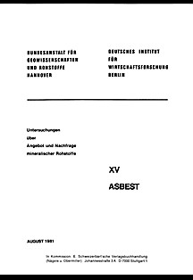 Image de couverture de: Asbestos: Demand, supply and resources