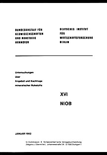Image de couverture de: Niobium: reserves and demand
