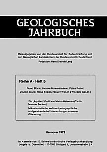 Cover image of: An Aquitanian age cross section at Mainz-Weissenau (Tertiary,
Mainz Basin). Microfaunal, sedimentpetrographic and geochemical
study of its subdivision