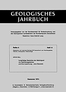 Cover image of: The longterm reduction of the thickness of sedimentary rocks
and its effect - a review