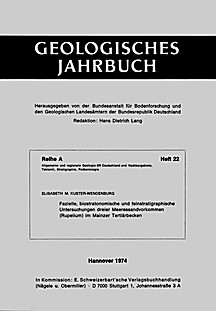 Cover image of: A study of the biostratinomy and high resolution stratigraphy
of three marine sand occurrences of the Mainz Basin
(Rupelian, Central Germany)
