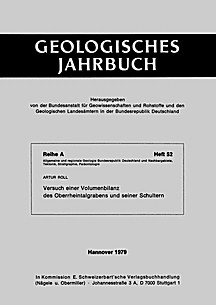 Cover image of: A volumentric balance of the fill of the Upper Rhine Graben
and its shoulders