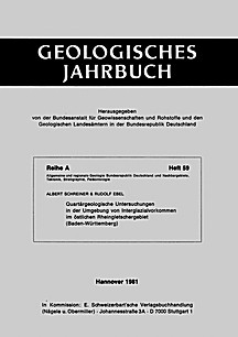 Cover image of: A study of Quaternary rocks in the vicinity of interglacial
deposits of the Eastern Rhine glaciers (Baden-Württemberg
State, Germany)