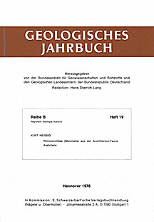 Cover image of: Rhinocerotids (mammals) from the anchitherium-fauna of
Anatolia (Turkey)