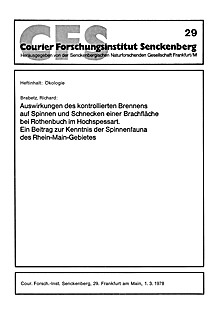 Image de couverture de: Effects of controlled field burning on spiders and snails of a unvegetated plot close to Rothenbuch (Spessart Mountains, Germany)