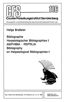 Cover image of: Bibliography of Herpetological Bibliographies I