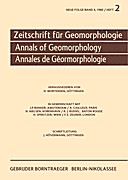 Cover image of: Zeitschrift für Geomorphologie Volume 4 Issue 2