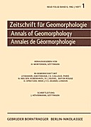 Cover image of: Zeitschrift für Geomorphologie Volume 6 Issue 1