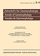 Cover image of: Zeitschrift für Geomorphologie Volume 6 Issue 3-4
