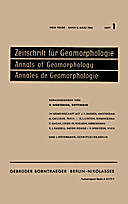 Cover image of: Zeitschrift für Geomorphologie Volume 8 Issue 1