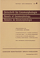 Cover image of: Zeitschrift für Geomorphologie Volume 8 Issue 4