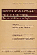 Cover image of: Zeitschrift für Geomorphologie Volume 8 Issue 5