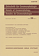 Cover image of: Zeitschrift für Geomorphologie Volume 28 Issue 2