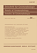 Cover image of: Zeitschrift für Geomorphologie Volume 34 Issue 1
