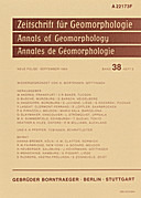 Cover image of: Zeitschrift für Geomorphologie Volume 38 Issue 3