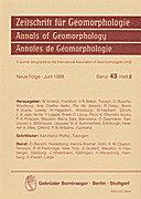 Cover image of: Zeitschrift für Geomorphologie Volume 43 Issue 2