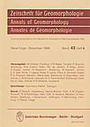 Cover image of: Zeitschrift für Geomorphologie Volume 43 Issue 4