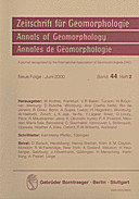 Cover image of: Zeitschrift für Geomorphologie Volume 44 Issue 2