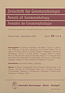 Cover image of: Zeitschrift für Geomorphologie Volume 44 Issue 4