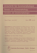Cover image of: Zeitschrift für Geomorphologie Volume 45 Issue 2