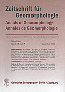 Cover image of: Zeitschrift für Geomorphologie Volume 47 Issue 4