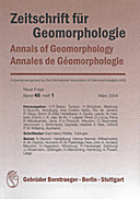 Cover image of: Zeitschrift für Geomorphologie Volume 48 Issue 1
