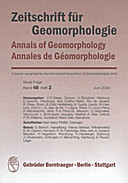 Cover image of: Zeitschrift für Geomorphologie Volume 48 Issue 2