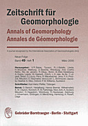 Cover image of: Zeitschrift für Geomorphologie Volume 49 Issue 1