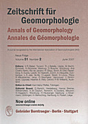 Cover image of: Zeitschrift für Geomorphologie Volume 51 Issue 2