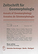 Cover image of: Zeitschrift für Geomorphologie Volume 51 Issue 4