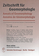 Cover image of: Zeitschrift für Geomorphologie Volume 52 Issue 1