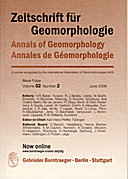 Cover image of: Zeitschrift für Geomorphologie Volume 52 Issue 2