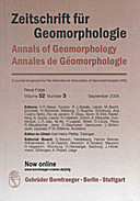 Cover image of: Zeitschrift für Geomorphologie Volume 52 Issue 3