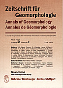 Cover image of: Zeitschrift für Geomorphologie Volume 53 Issue 2