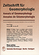 Cover image of: Zeitschrift für Geomorphologie Volume 54 Issue 2