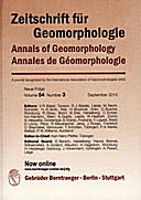 Cover image of: Zeitschrift für Geomorphologie Volume 54 Issue 3