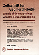 Cover image of: Zeitschrift für Geomorphologie Volume 55 Issue 1