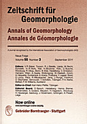 Cover image of: Zeitschrift für Geomorphologie Volume 55 Issue 3