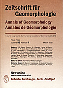 Cover image of: Zeitschrift für Geomorphologie Volume 56 Issue 1