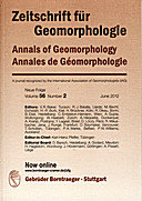 Cover image of: Zeitschrift für Geomorphologie Volume 56 Issue 2