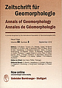 Cover image of: Zeitschrift für Geomorphologie Volume 56 Issue 3
