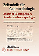 Cover image of: Zeitschrift für Geomorphologie Volume 57 Issue 2